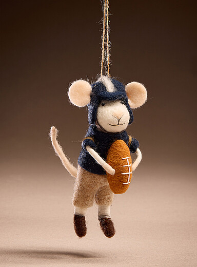 L'ornement souris footballeuse <b>Collection de No&euml;l</b>