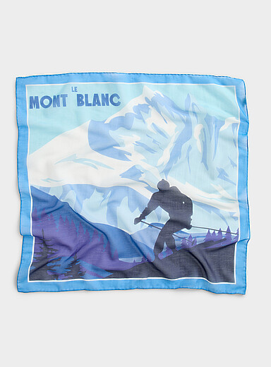 Skiing in Mont Blanc scarf <b>Exclusive collection from Italy</b>