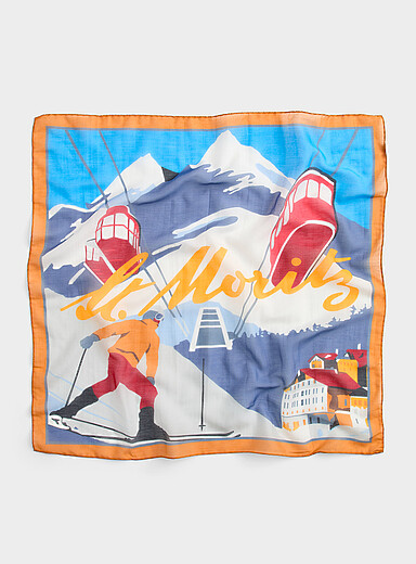 Le foulard ski &agrave; St. Moritz <b>Collection exclusive d'Italie</b>