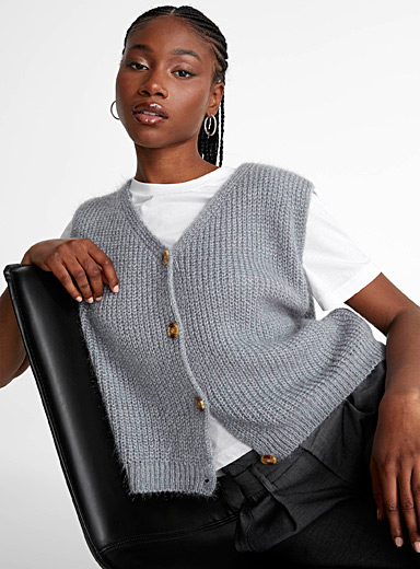 Ribbed mock neck cami, Icône, Sweater Vests & Camis