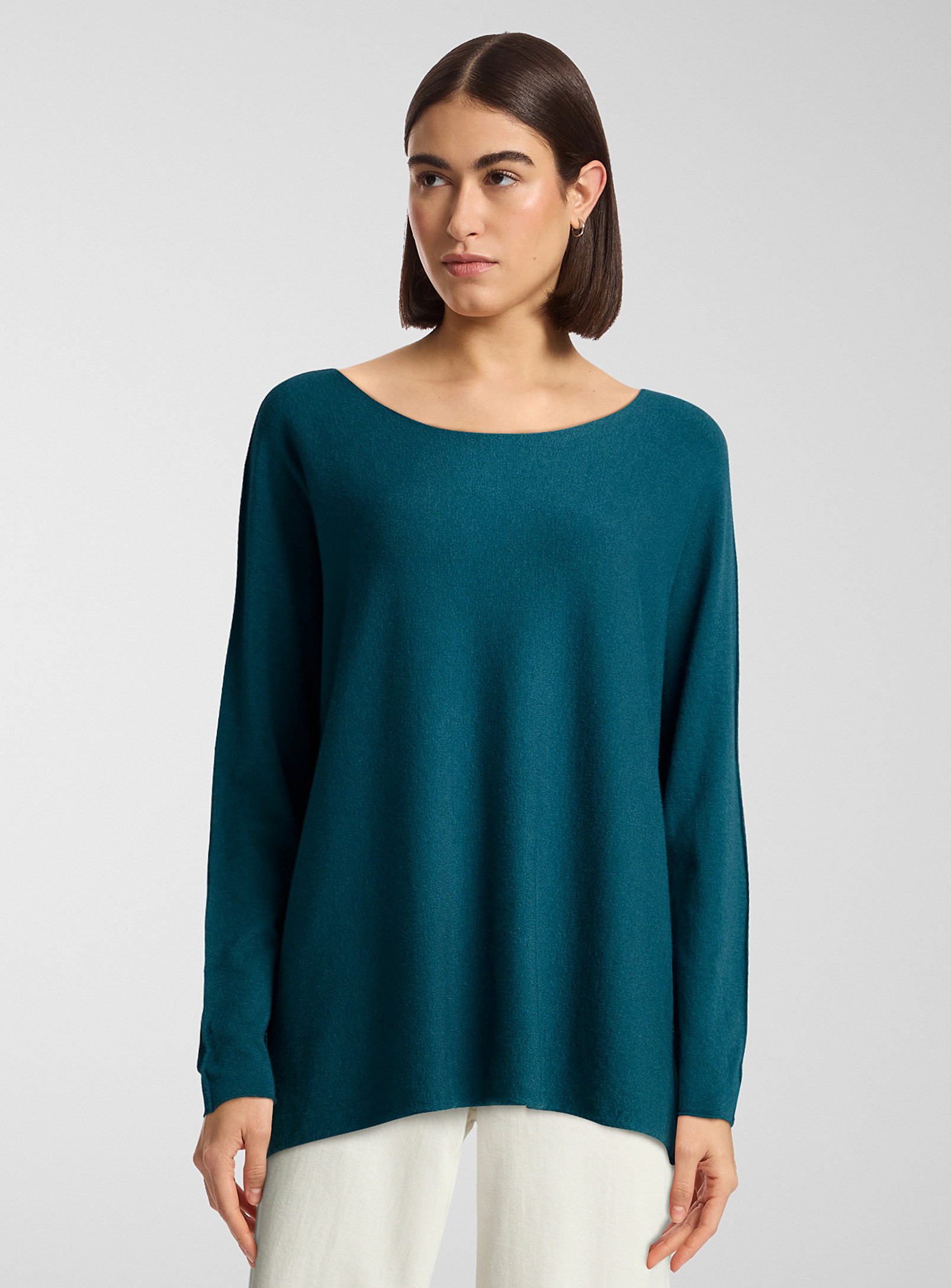 Contemporaine Soft Oversized Sweater In Blue