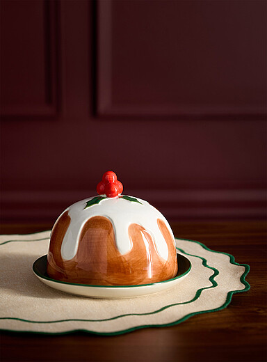 Christmas cake butter dish <b>Christmas Collection</b>