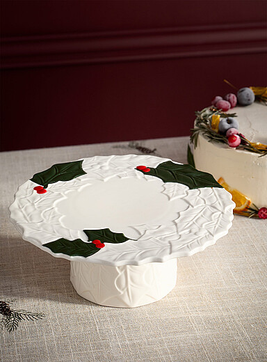 Mistletoe textured cake stand <b>Christmas Collection</b>