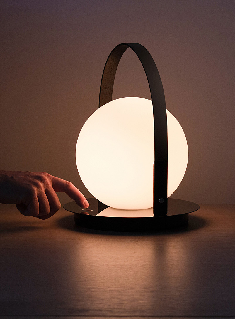 Pablo Designs Black Bola portable table lamp