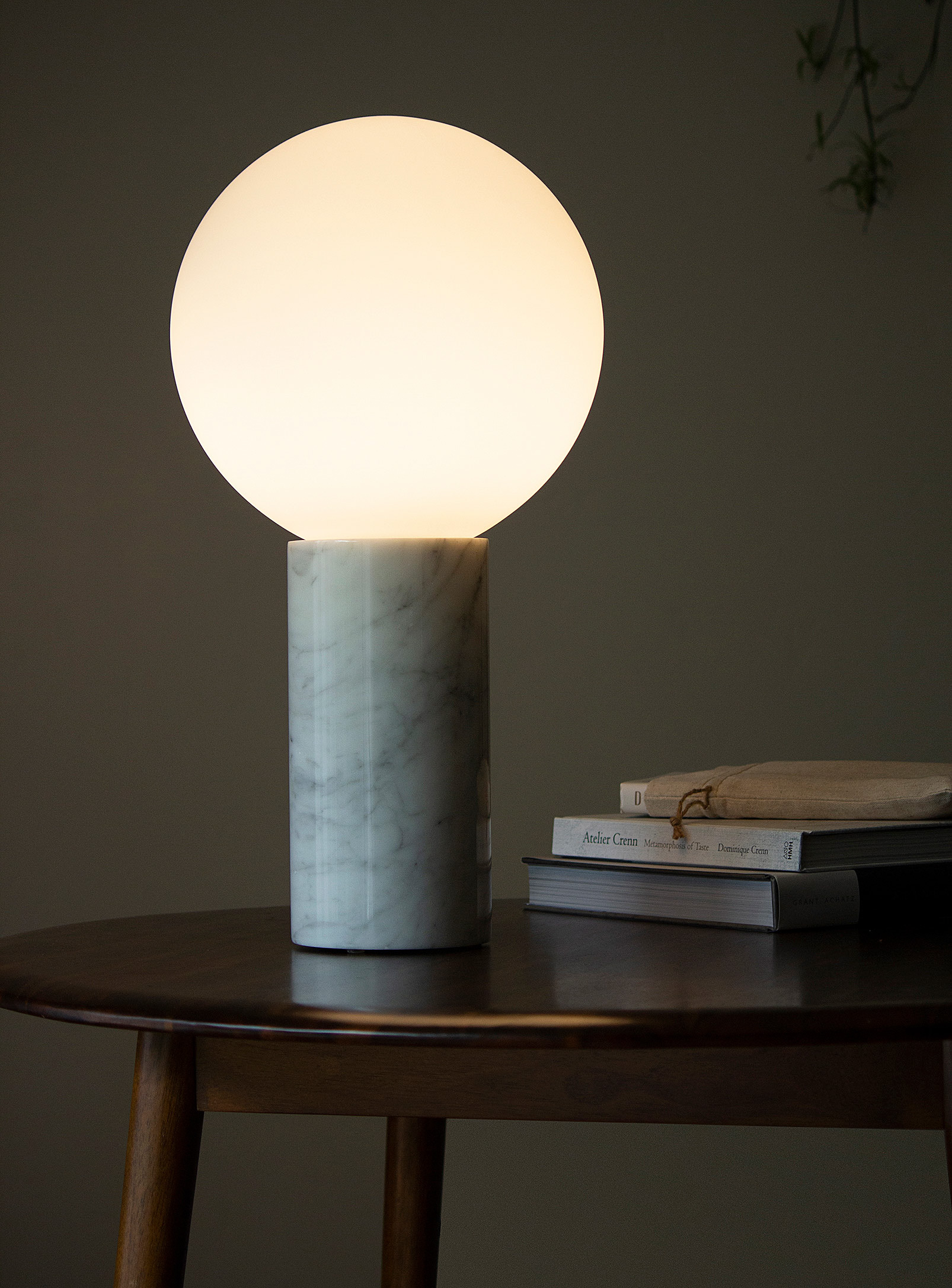 Pablo Designs Pilar Marble Table Lamp In White