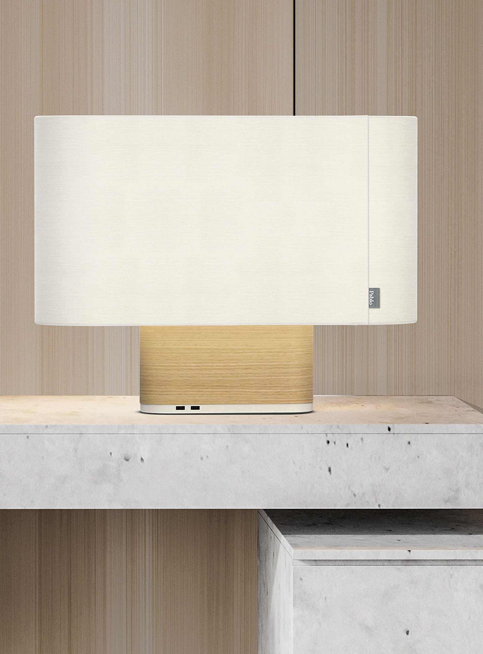 Pablo Designs Belmont Table Lamp In White