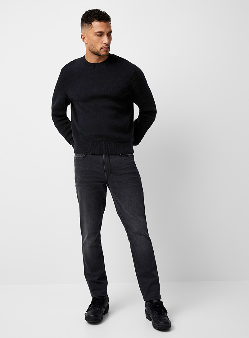 Le 31 Assorted black  Faded black knit-like jean Stockholm fit - Slim for men