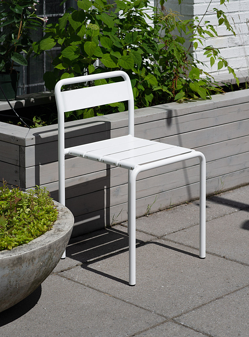 MDT Mobilier: La chaise d'extérieur Hallu blanche Blanc