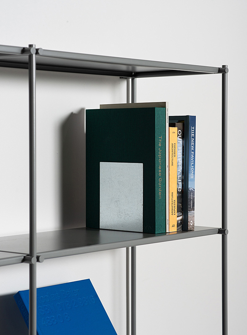 MDT Mobilier White Pilier steel bookend