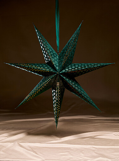 Velvety starry LED lantern <b>Christmas Collection</b>