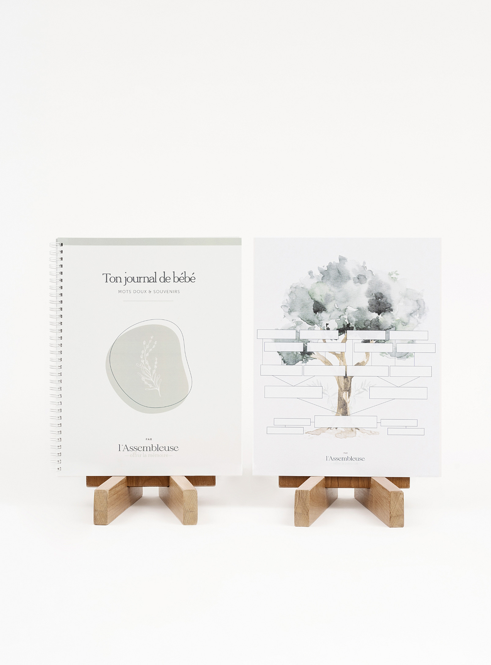 L'Assembleuse - Baby journal and family tree set