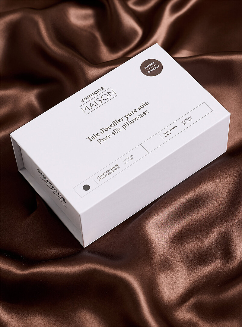 Simons Maison: La taie d'oreiller pure soie Sable