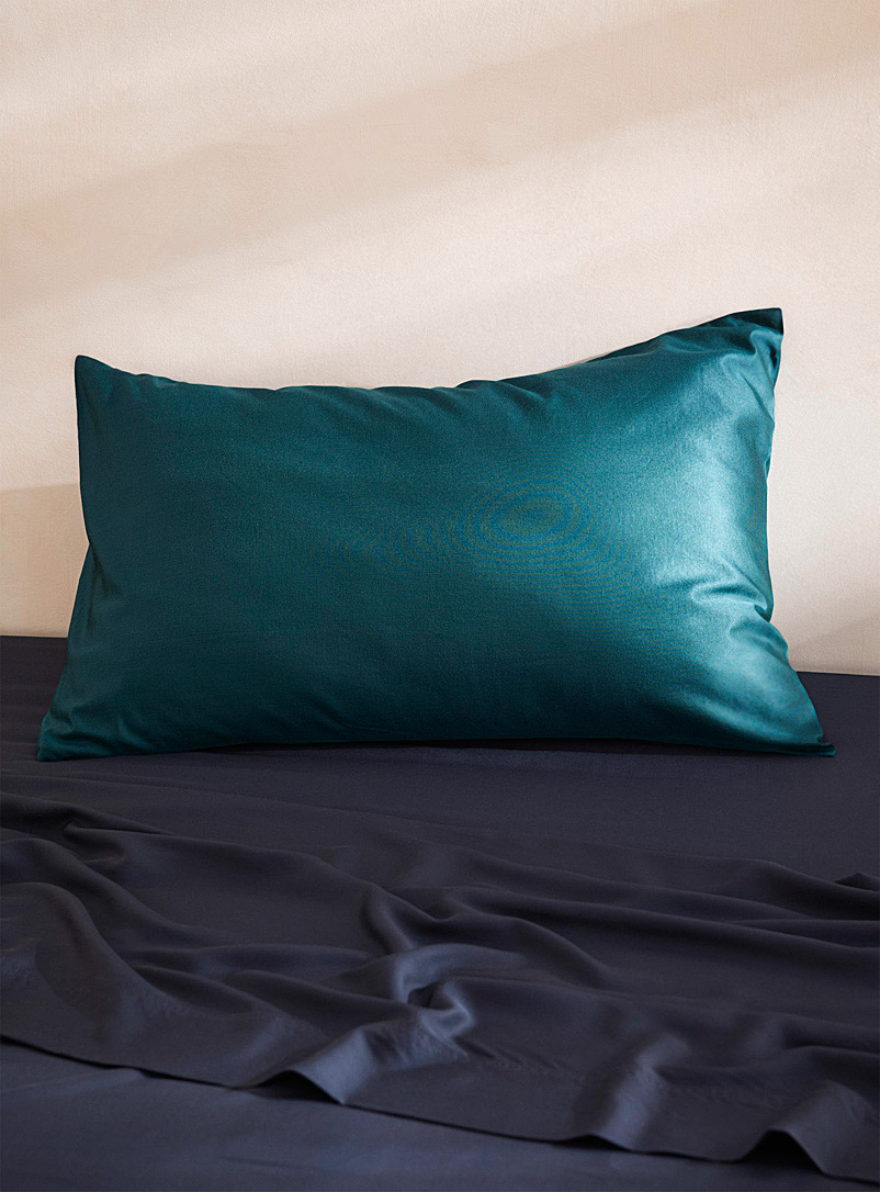 Simons Maison: La taie d'oreiller touche de soie Sarcelle - Turquoise