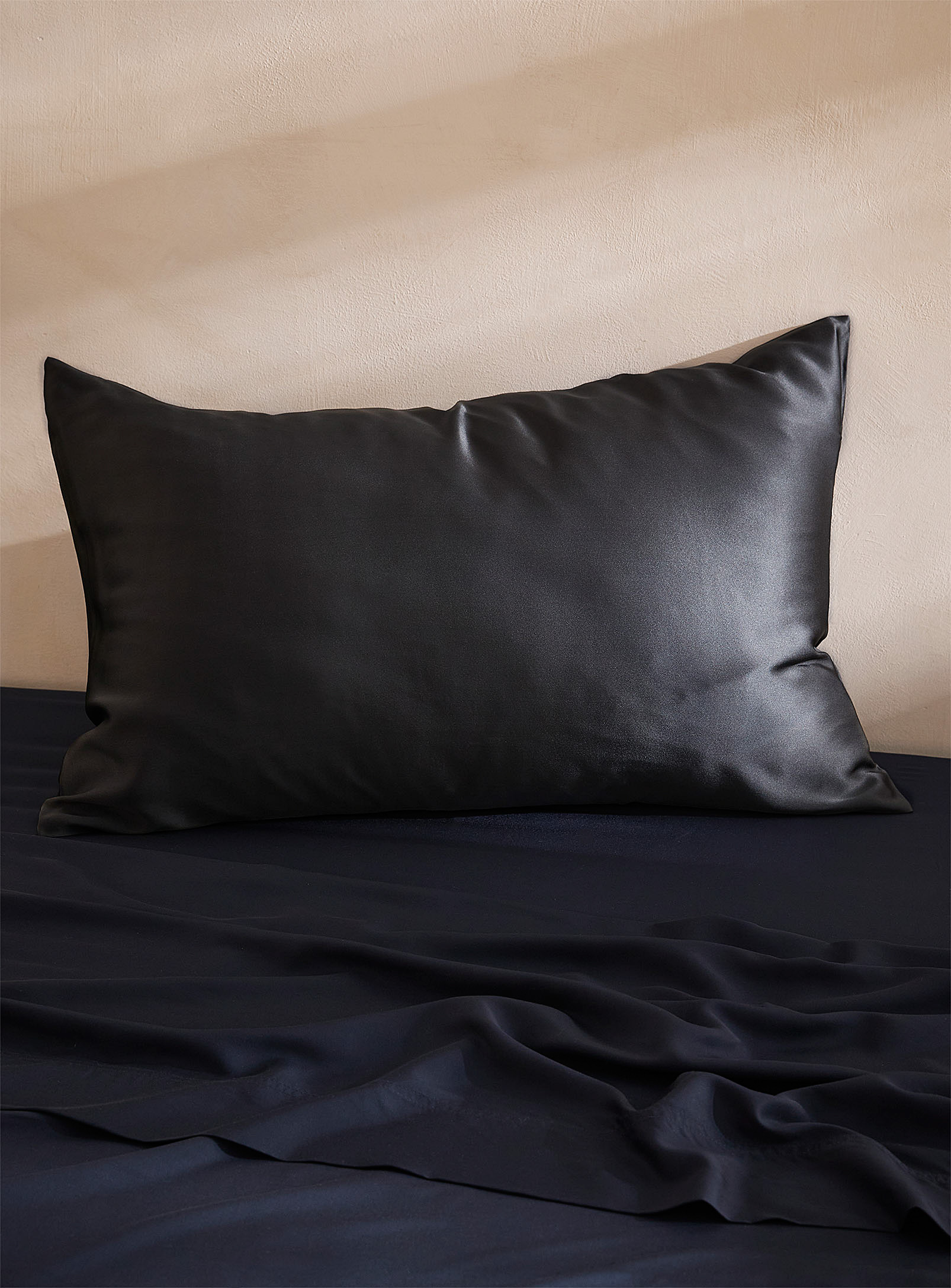 Simons Maison Pure Silk Pillow Case See Available Sizes In Dark Grey