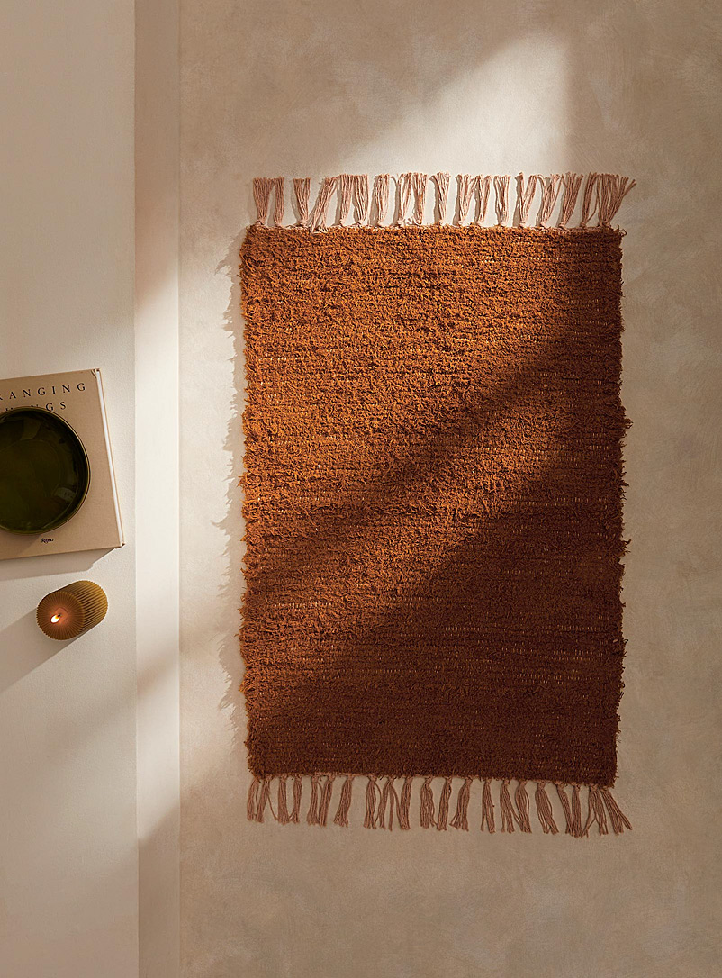 Simons Maison Amber Bronze Plush artisanal accent rug 60 x 90 cm