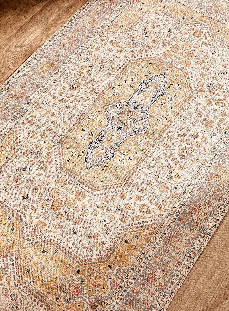 Warm palette Persian-style hallway rug 75 x 215 cm | Simons Maison
