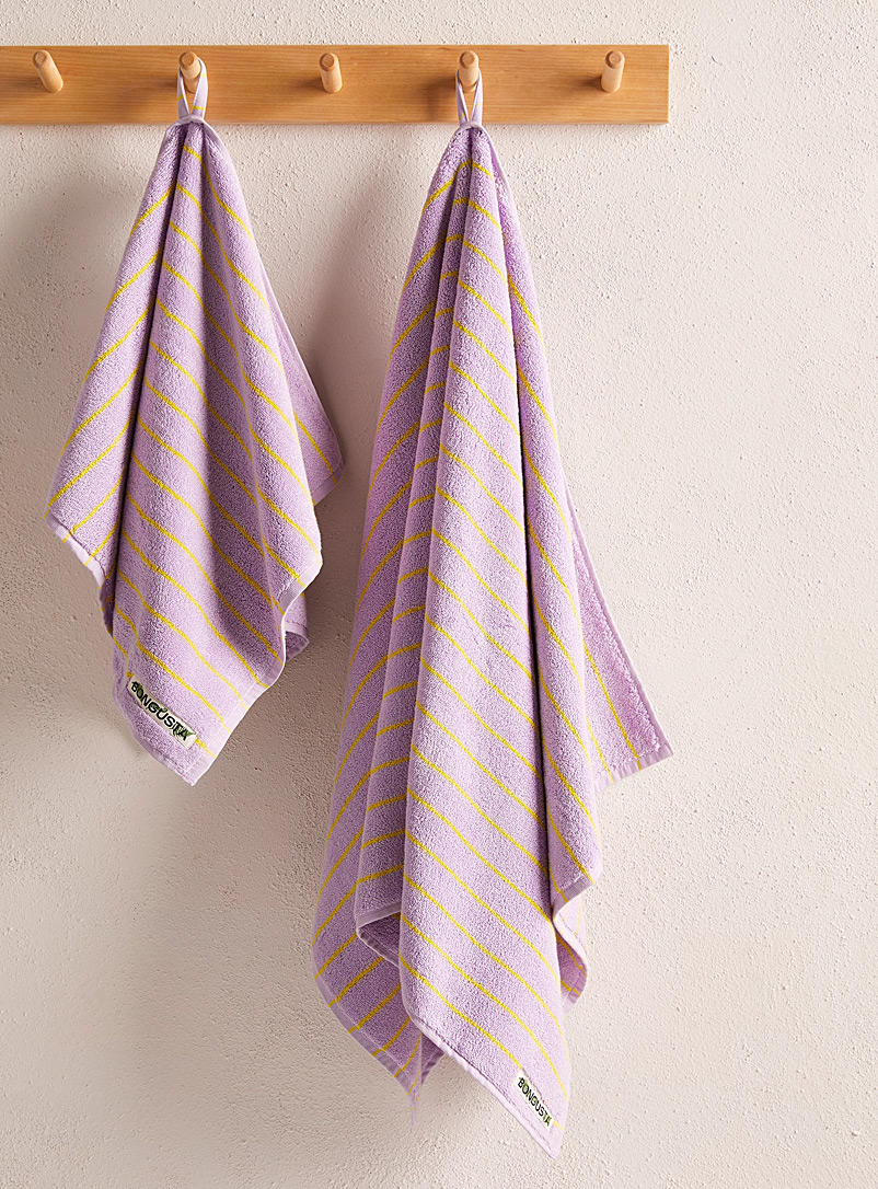 Bongusta Lilacs Naram striped towels