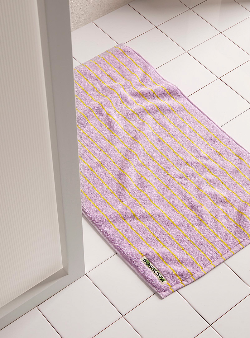 Bongusta Lilacs Naram striped bath mat 50 x 80 cm