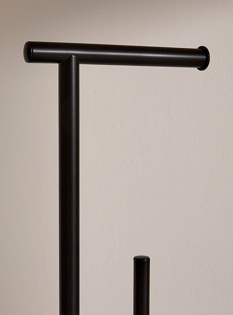 Minimalist toilet paper holder with reserve product image 2