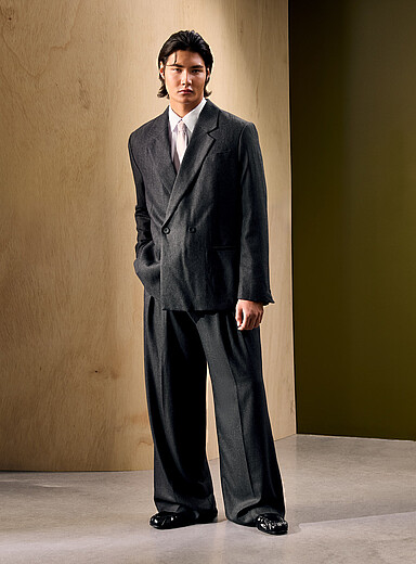 Le veston double boutonnage texture twill <b>Capsule Le 31 Studio</b>