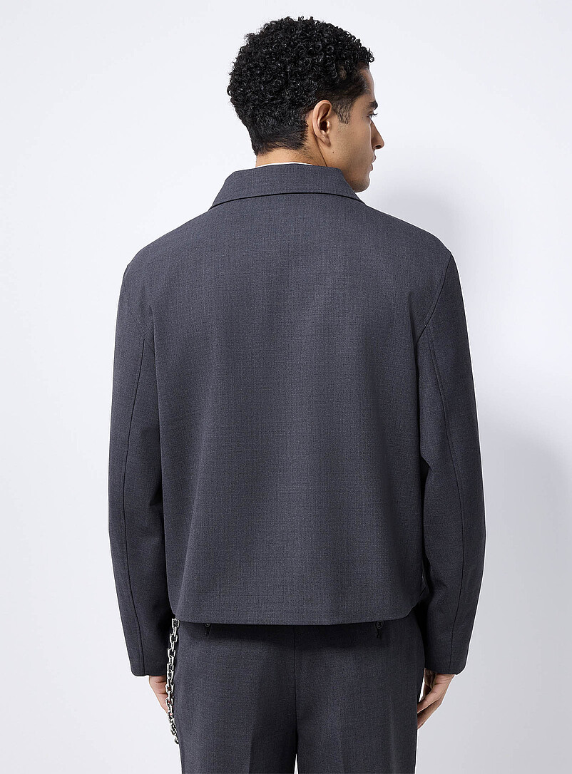 Graphite boxy shacket product image 3