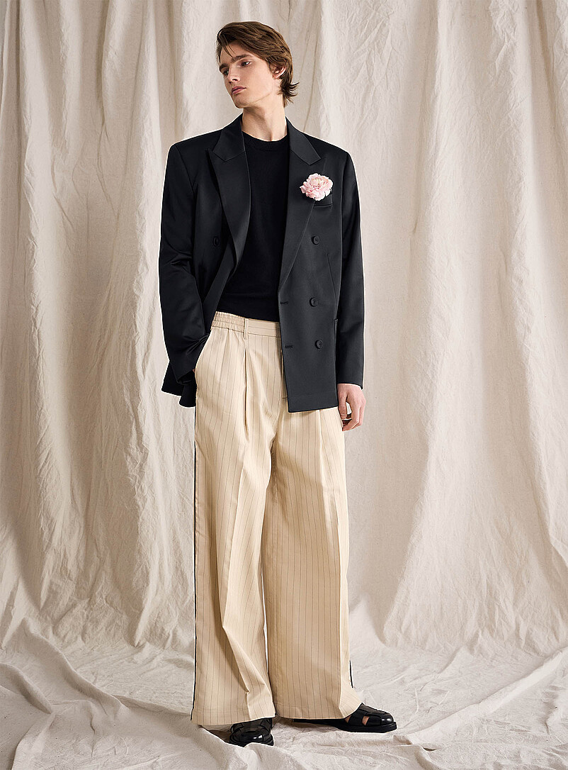 Satiny double-breasted suit jacket Wool-blend fabric by Altinyildiz Le 31 Studio capsule product image 2