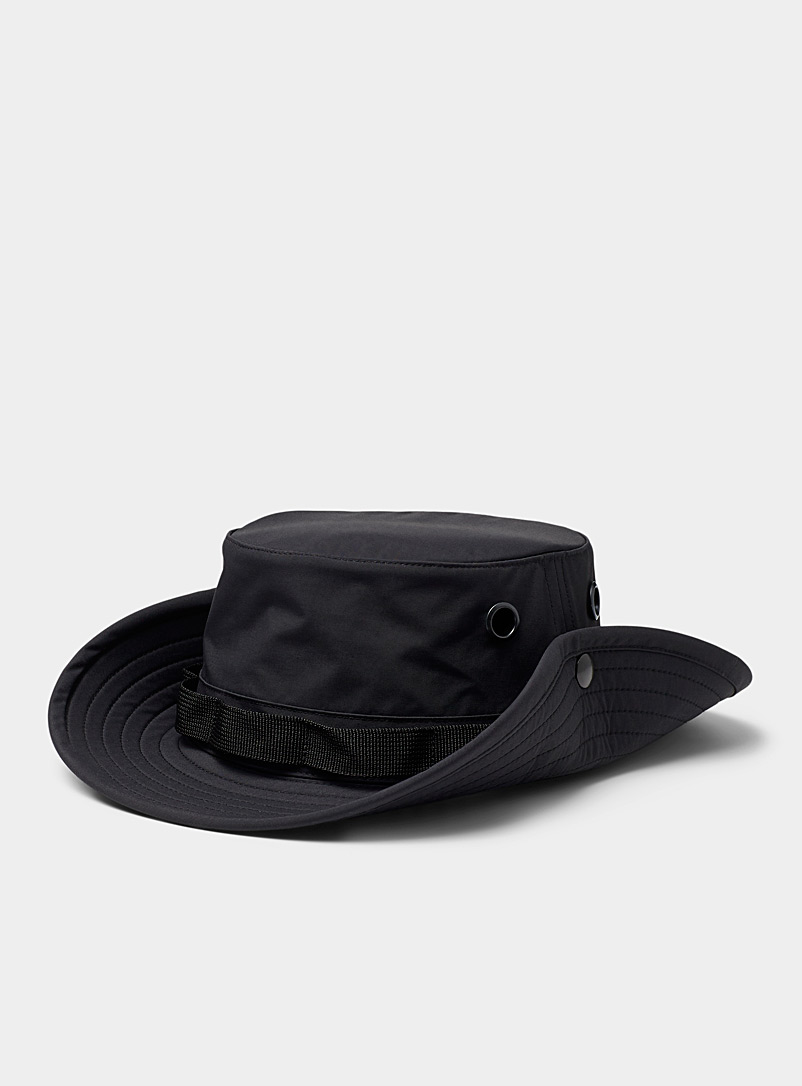 Tilley Black Recycled canvas bucket hat for men