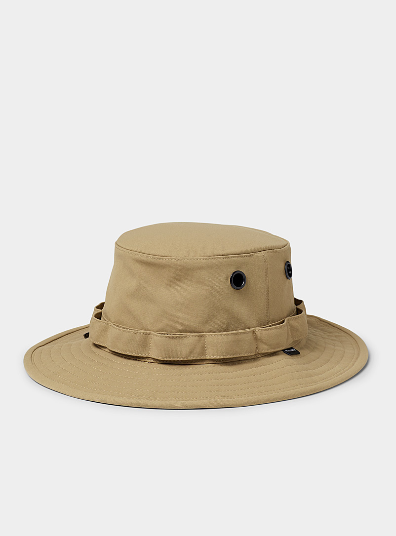 Tilley Fawn Recycled canvas bucket hat for men