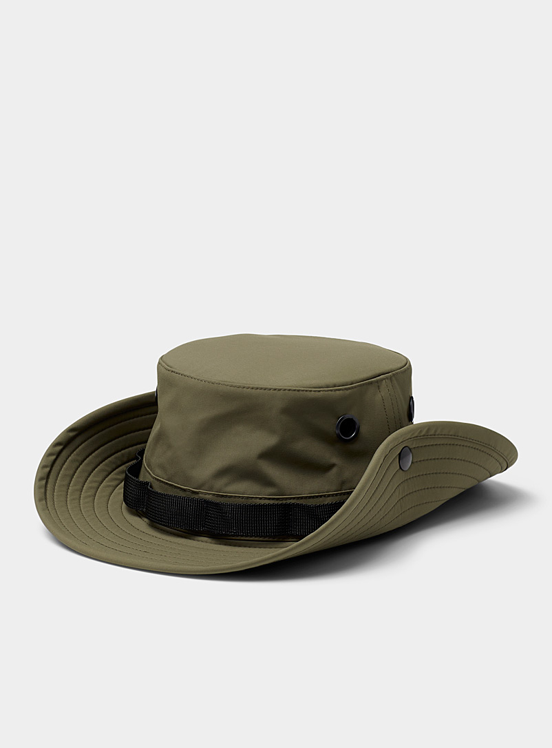 Tilley Khaki Recycled canvas bucket hat for men