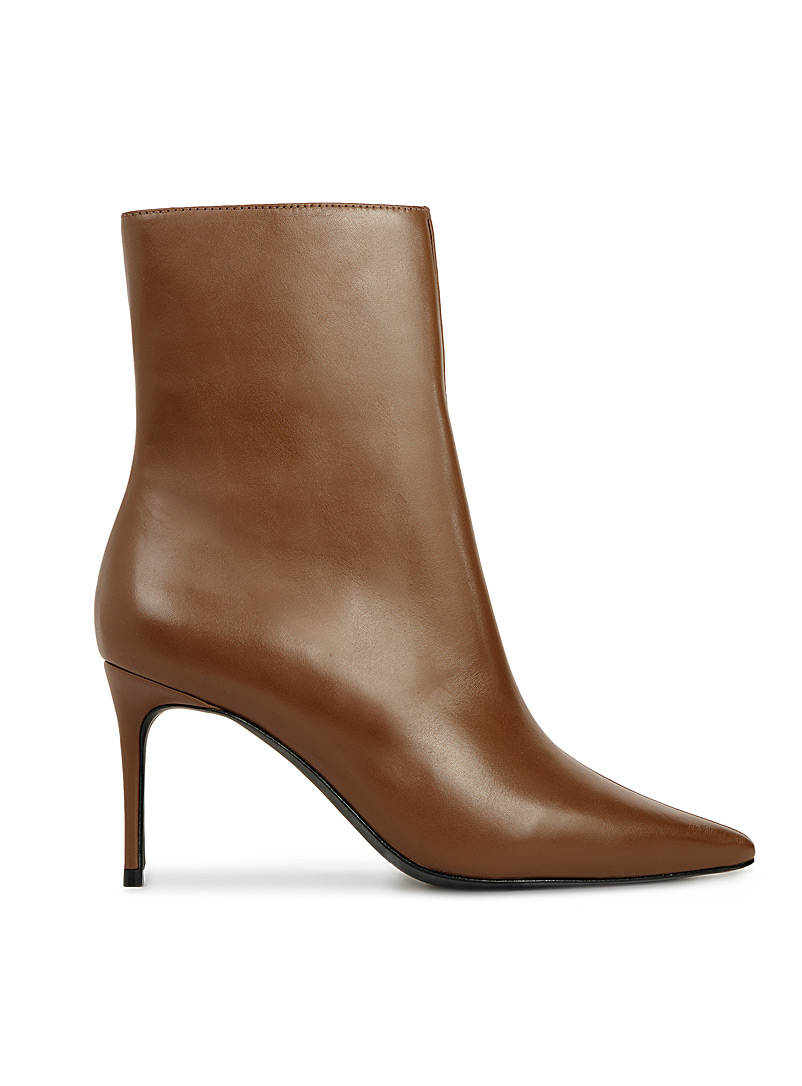 Black Suede Studio Medium Brown Dahlia 80 leather ankle boots Women for error