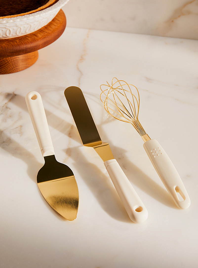 Simons Maison Assorted Gold kitchen utensils Three-piece set