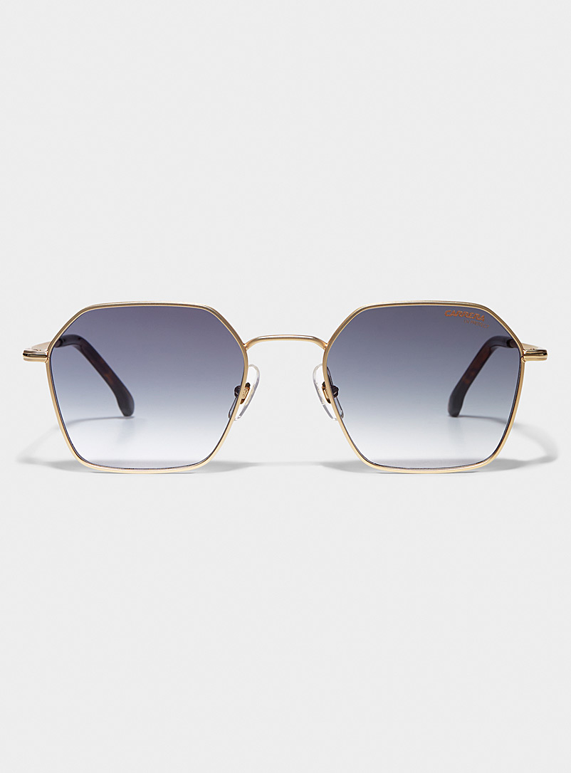 Carrera Assorted Golden Thin hexagonal sunglasses for men