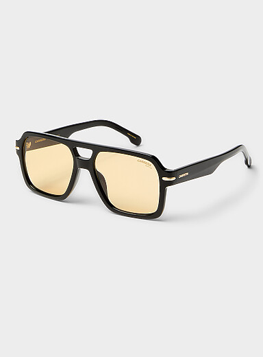 Yellow lens aviator sunglasses