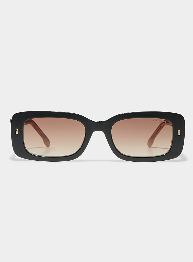 Carrera Black Gilt-accent rectangular sunglasses for women