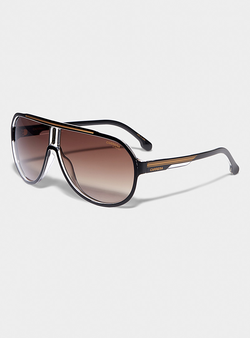Black aviator sunglasses product image 2