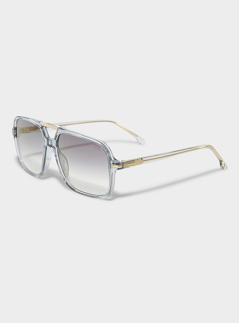 Retro double-bridge translucent sunglasses product image 2