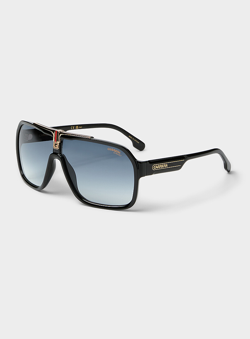 Red Stripe Aviator Sunglasses