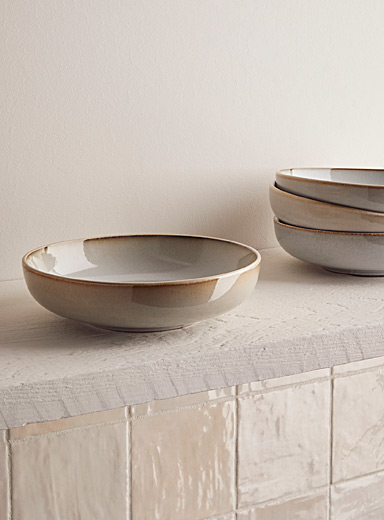 Two-tone large porcelain bowls Set of 3 | KINTO | Plates & Bowls