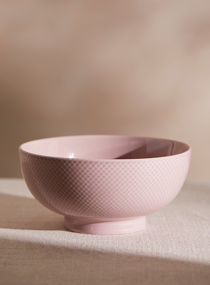 Simons Maison Pink Embossed pattern pink bowl