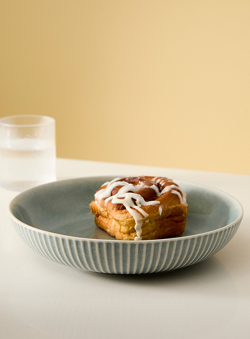 Embossed wide grooves pasta bowl | Simons Maison | Plates & Bowls | Simons