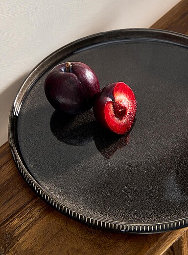 La grande assiette moderne rainures