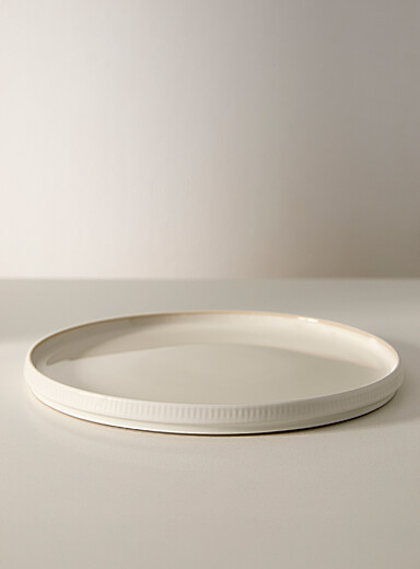 La grande assiette moderne rainures