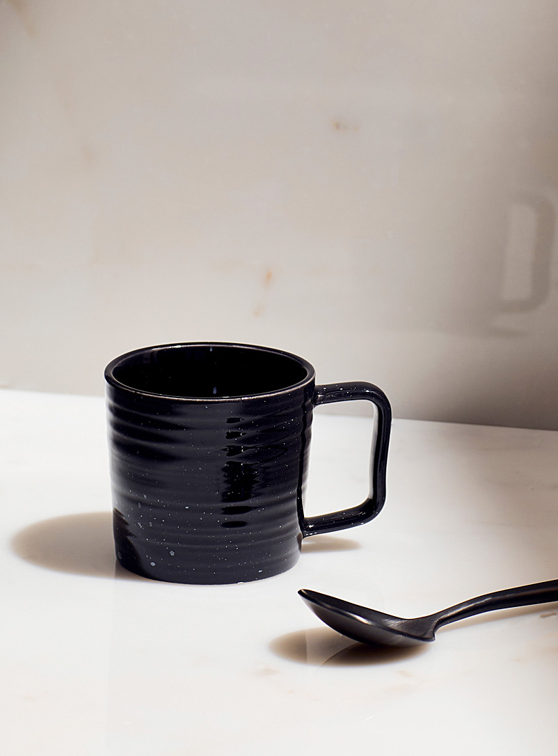 Simons Maison Black Black speckled espresso cup