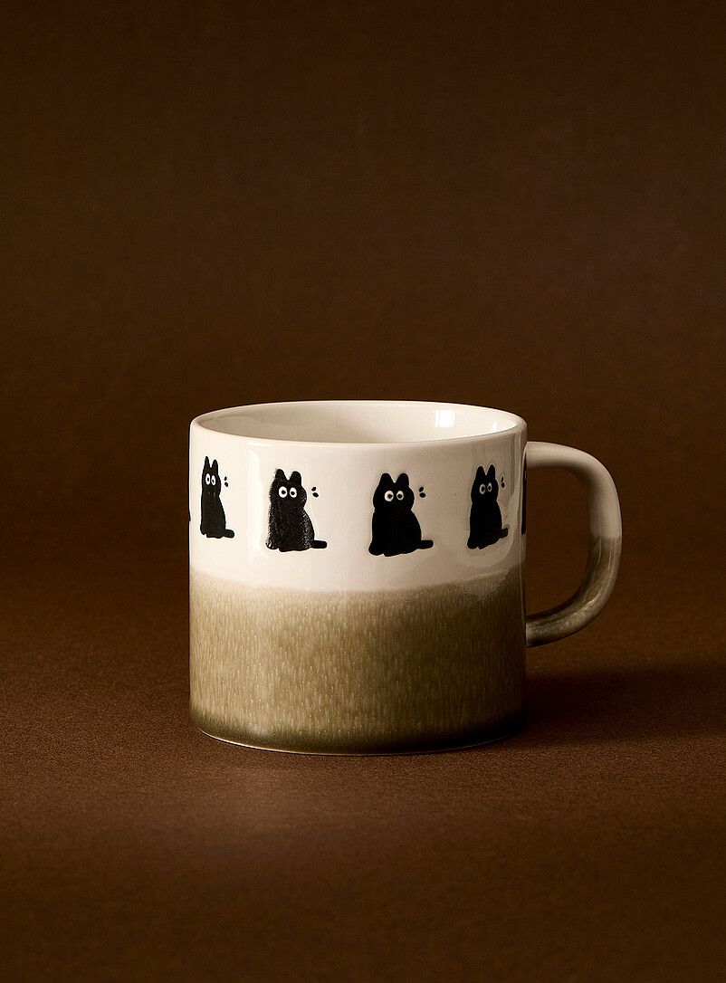 Adorable black cat mug | Simons Maison