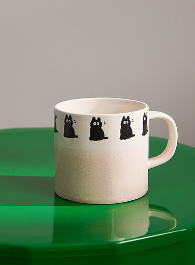 La tasse adorables chats noirs