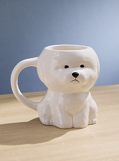 Simons Maison White White dog mug
