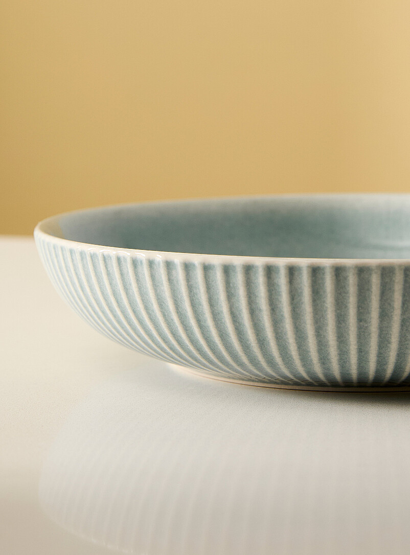Embossed wide grooves pasta bowl product image 2