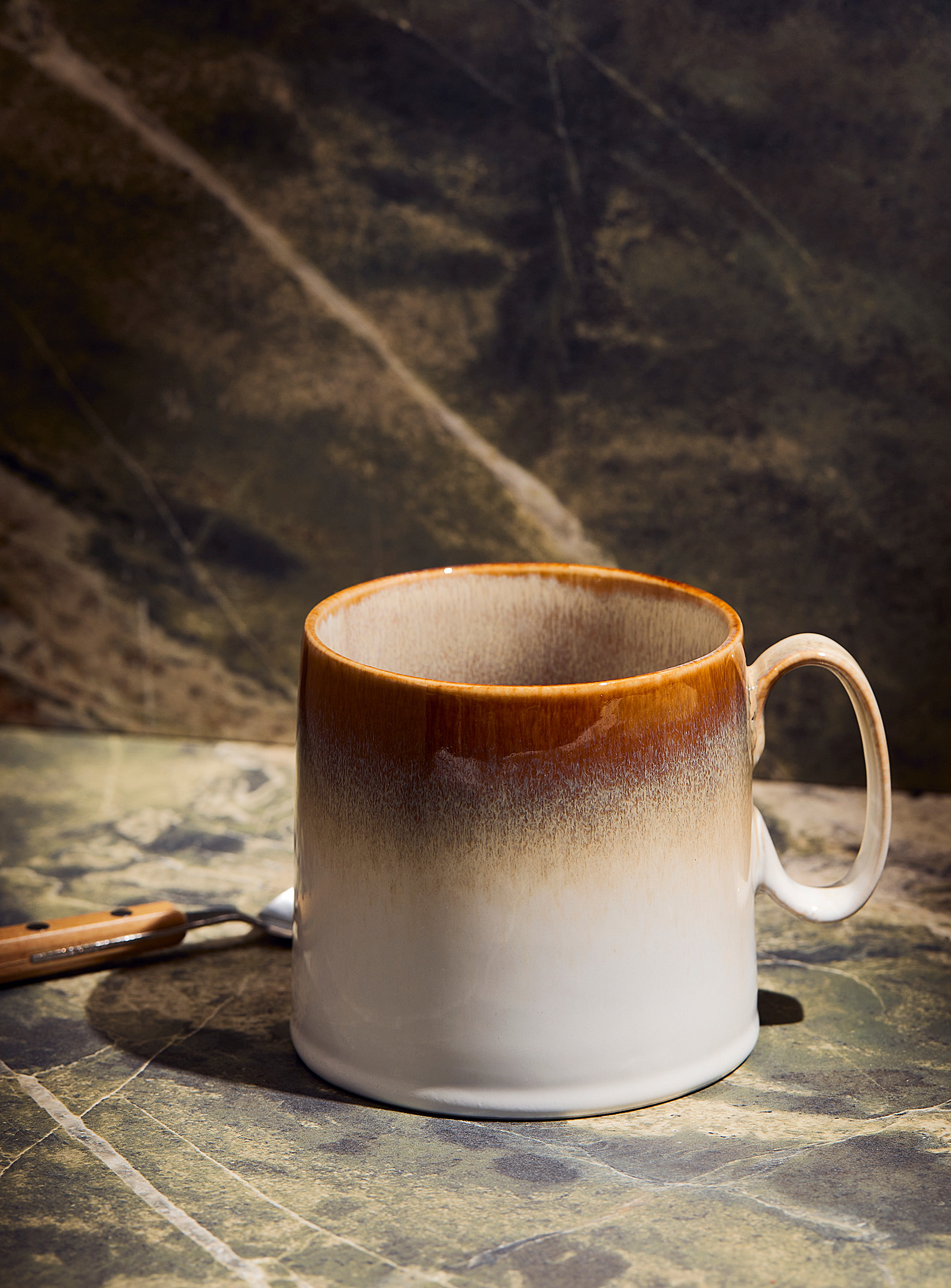 Simons Maison Caramel Gradient Mug In Cream Beige
