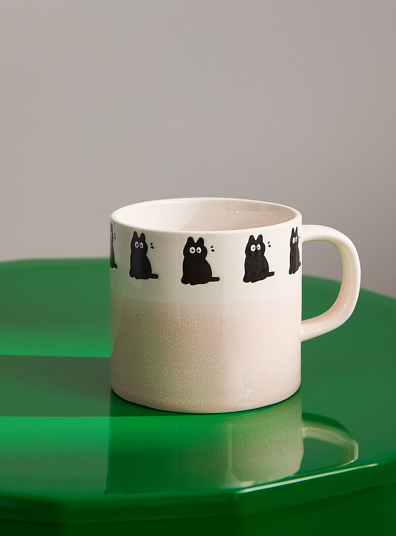 Adorable black cat mug product image (primary)