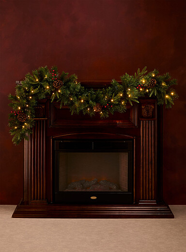 Artificial fir branches light-up Christmas garland 183 cm long <b>Christmas Collection</b>